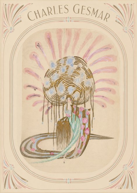 Charles Gesmar Woman with Headdress No3 - Poszter