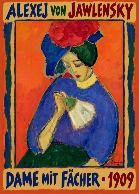 Alexej von Jawlensky Dame Mit Fächer No1 - Poszter