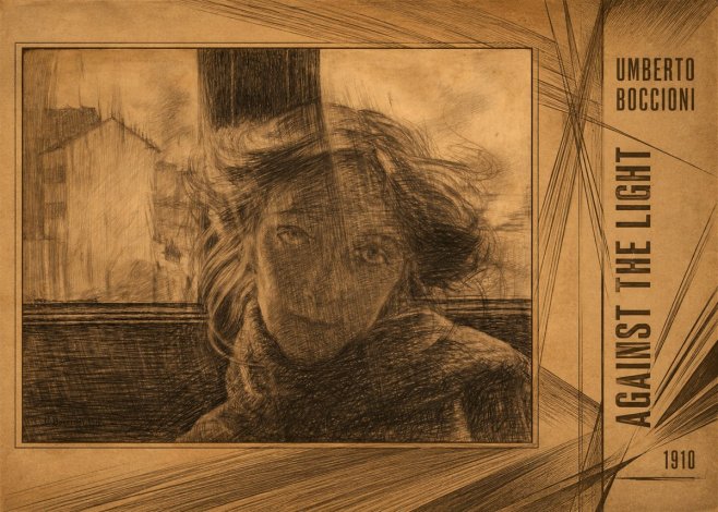 Umberto Boccioni Against the Light No2 - Poszter