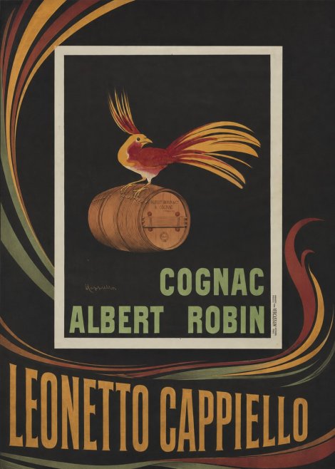 Leonetto Cappiello Cognac Albert Robin No2 - Poszter