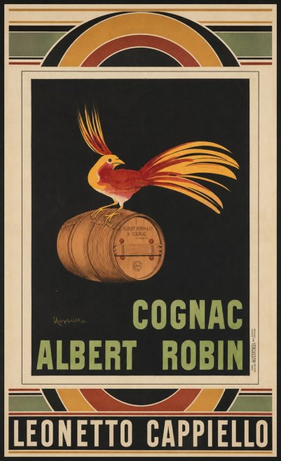Leonetto Cappiello Cognac Albert Robin No4 - Poszter