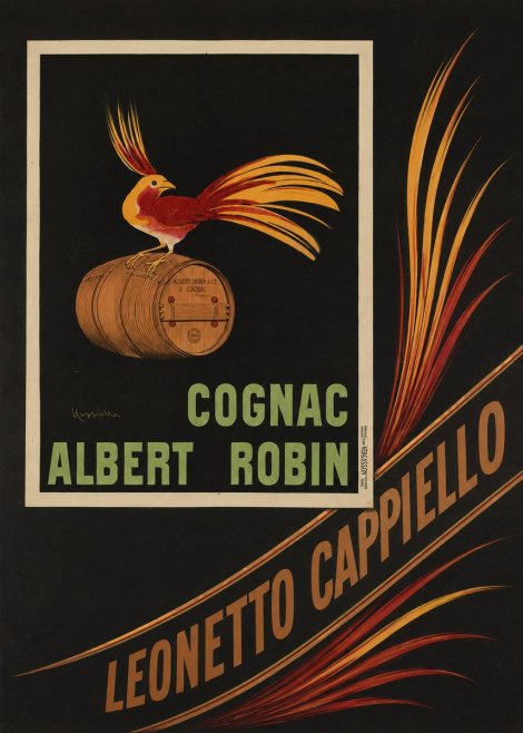 Leonetto Cappiello Cognac Albert Robin No5 - Poszter