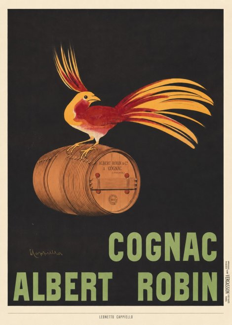 Leonetto Cappiello Cognac Albert Robin No6 - Poszter