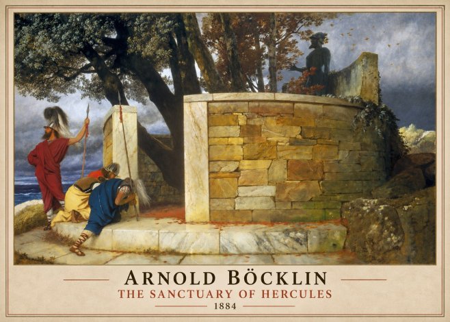 Arnold Böcklin The Sanctuary of Hercules No1 - Poszter