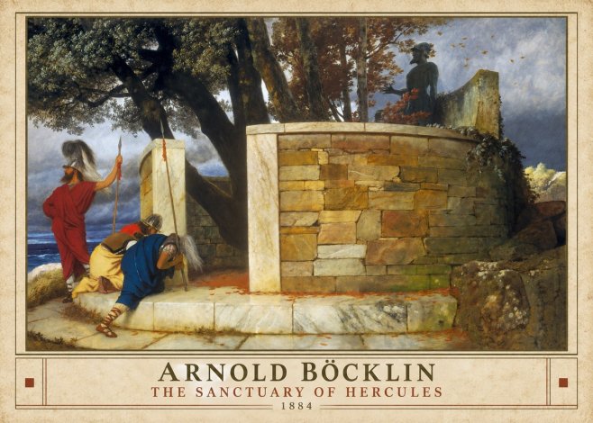 Arnold Böcklin The Sanctuary of Hercules No4 - Poszter