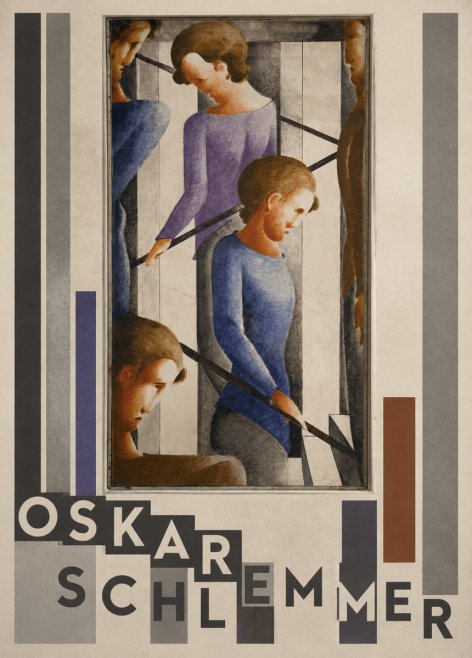 Oskar Schlemmer Staircase Figures II No3 - Poszter