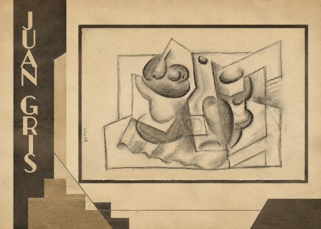Juan Gris Nature Morte (Bouteille Et Fruit) No2 - Poszter