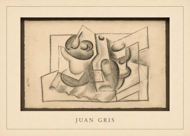 Juan Gris Nature Morte (Bouteille Et Fruit) No3 - Poszter