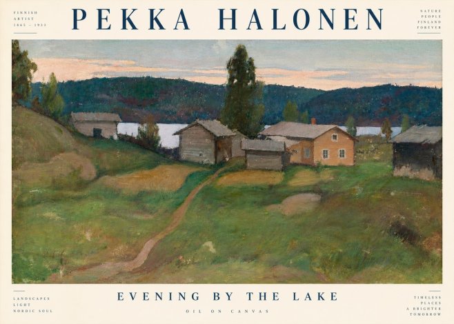 Pekka Halonen Evening by the Lake No3 - Poszter