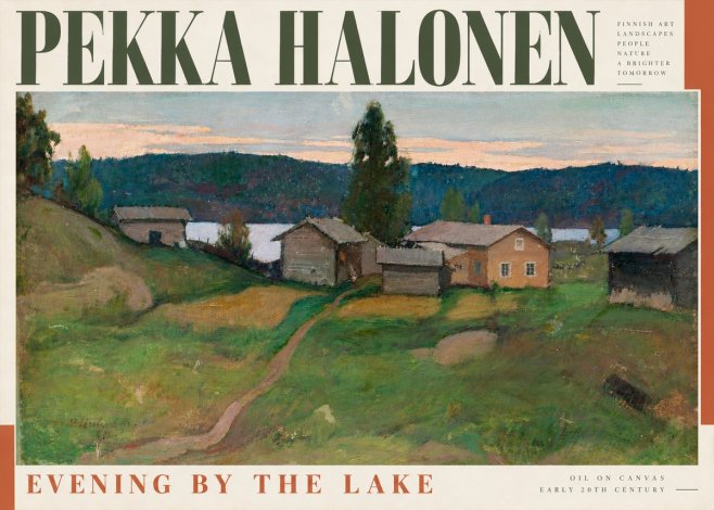 Pekka Halonen Evening by the Lake No4 - Poszter
