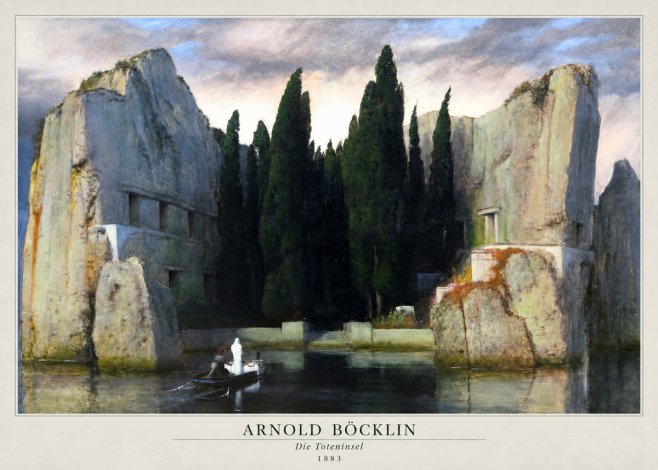 Arnold Böcklin Die Toteninsel VII No2 - Poszter
