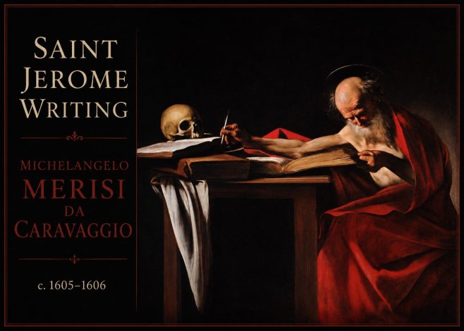 Michelangelo Merisi da Caravaggio Saint Jerome Writing IV No2 - Poszter