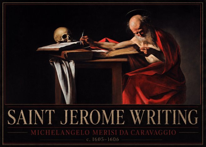 Michelangelo Merisi da Caravaggio Saint Jerome Writing IV No3 - Poszter