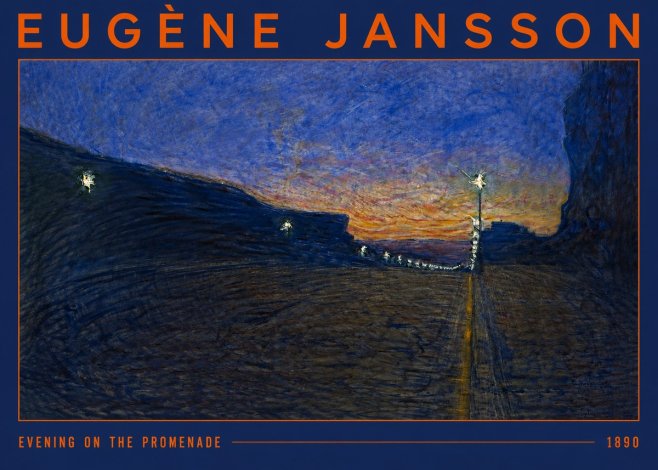 Eugène Jansson Evening on the Promenade No2 - Poszter