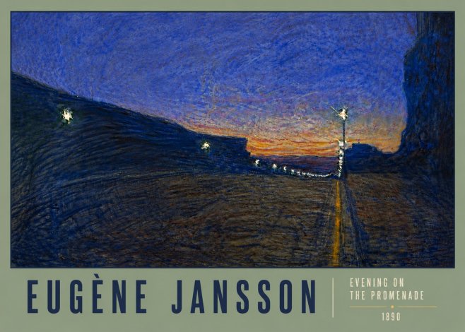 Eugène Jansson Evening on the Promenade No6 - Poszter