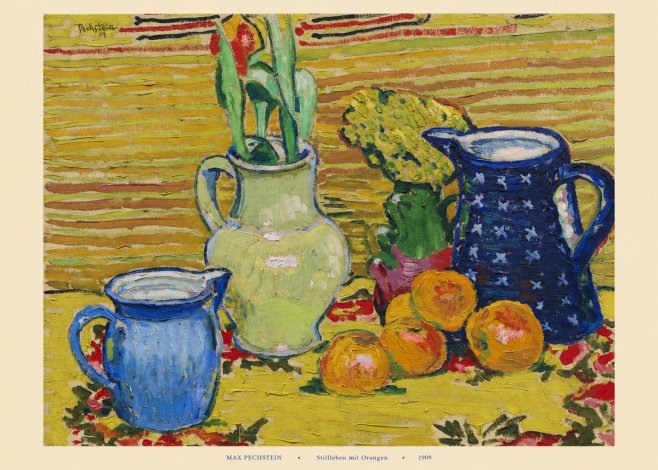 Max Pechstein Stillleben Mit Orangen No6 - Poszter