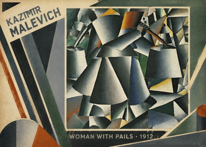 Kazimir Malevich Woman with Pails No2 - Poszter