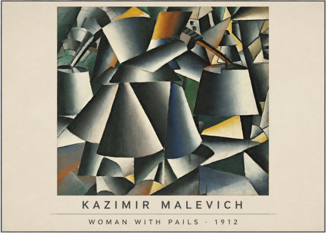 Kazimir Malevich Woman with Pails No4 - Poszter