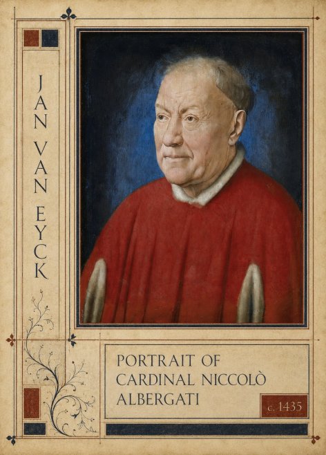 Jan van Eyck Portrait of Cardinal Niccolò Albergati No2 - Poszter