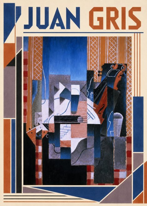 Juan Gris Still Life with Guitar and Violin No1 - Poszter