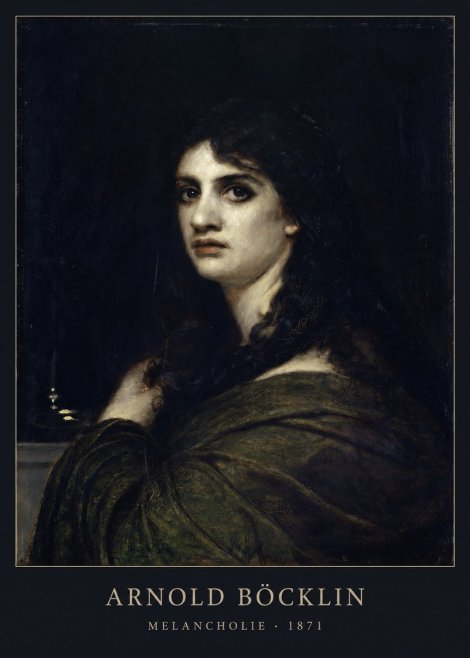 Arnold Böcklin Melancholie No2 - Poszter