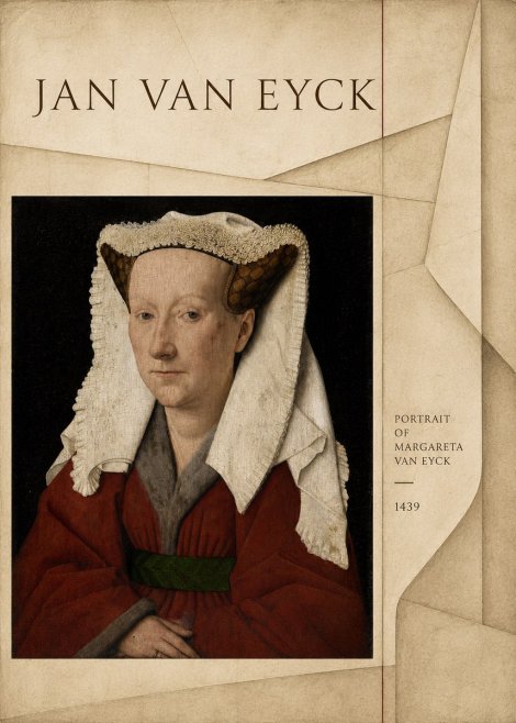 Jan van Eyck Portrait of Margareta Van Eyck No4 - Poszter