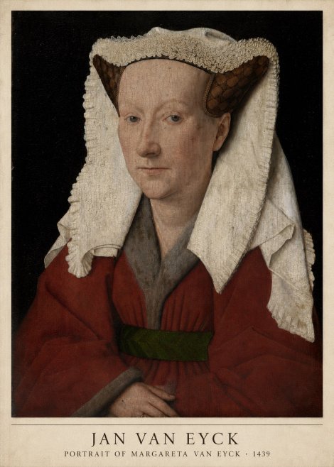 Jan van Eyck Portrait of Margareta Van Eyck No5 - Poszter