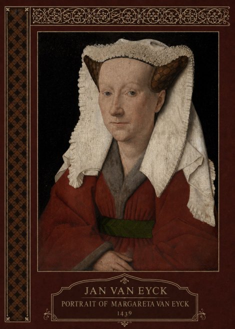 Jan van Eyck Portrait of Margareta Van Eyck No6 - Poszter