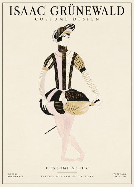 Isaac Grünewald Costume Study VI No1 - Poszter