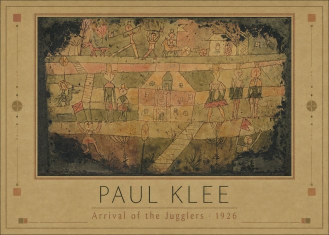 Paul Klee Arrival of the Jugglers No1 - Poszter
