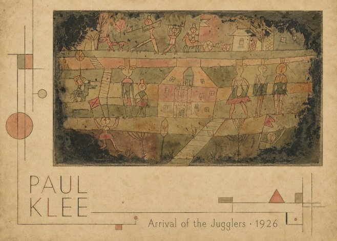 Paul Klee Arrival of the Jugglers No2 - Poszter