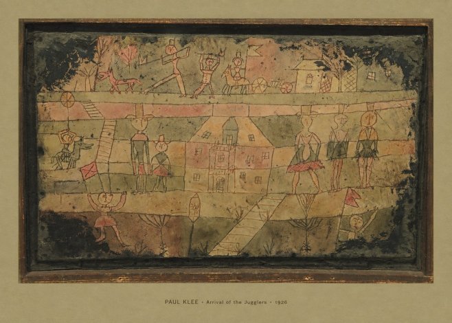 Paul Klee Arrival of the Jugglers No4 - Poszter