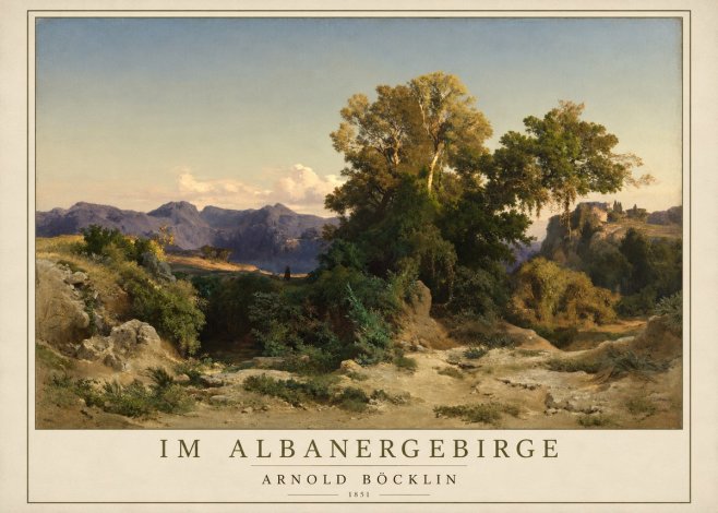 Arnold Böcklin Im Albanergebirge No1 - Poszter