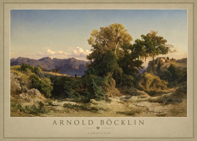 Arnold Böcklin Im Albanergebirge No6 - Poszter