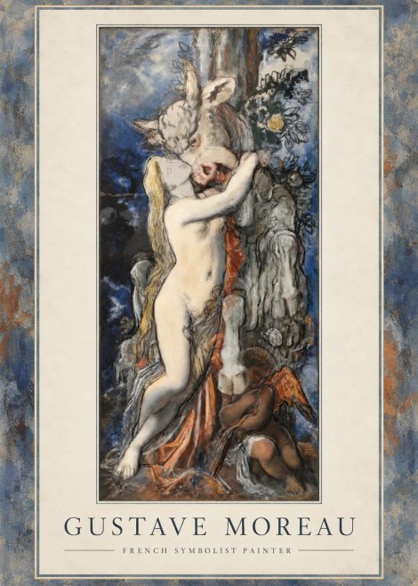 Gustave Moreau Europe and the Bull No1 - Poszter