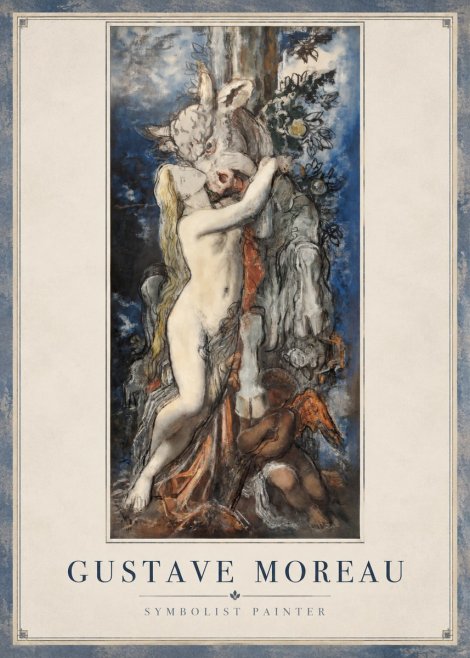 Gustave Moreau Europe and the Bull No2 - Poszter