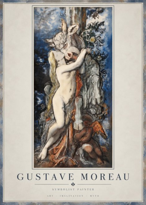 Gustave Moreau Europe and the Bull No4 - Poszter