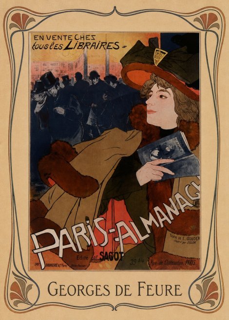 Georges de Feure Paris-almanach IV No1 - Poszter
