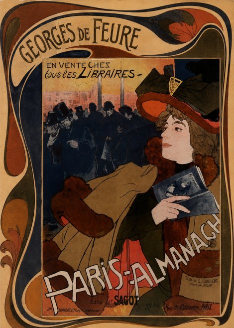 Georges de Feure Paris-almanach IV No2 - Poszter
