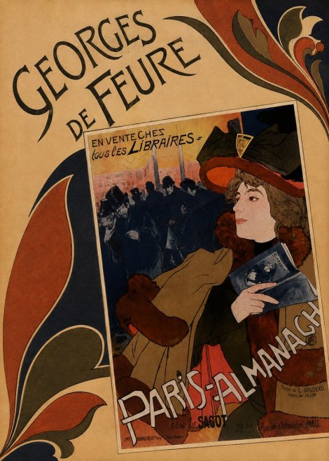 Georges de Feure Paris-almanach IV No3 - Poszter