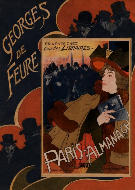 Georges de Feure Paris-almanach IV No5 - Poszter