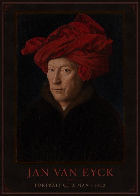 Jan van Eyck Portrait of a Man IV No3 - Poszter