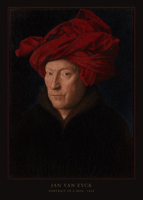 Jan van Eyck Portrait of a Man IV No5 - Poszter