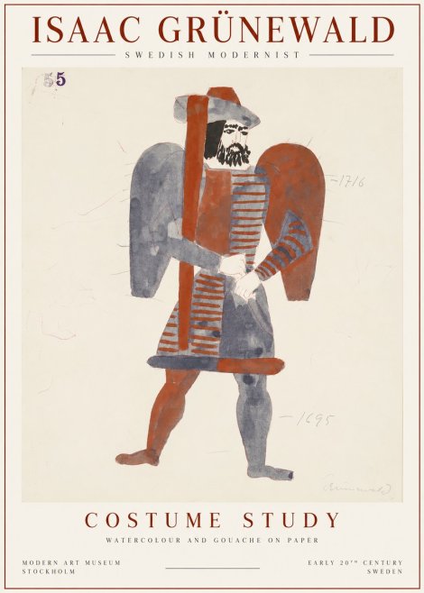 Isaac Grünewald Costume Study VII No1 - Poszter