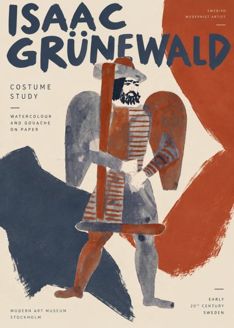 Isaac Grünewald Costume Study VII No3 - Poszter