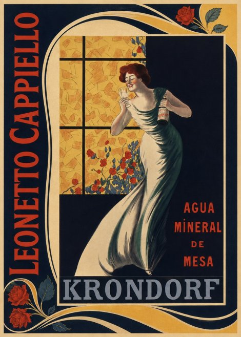 Leonetto Cappiello Agua Mineral De Mesa Krondorf No2 - Poszter