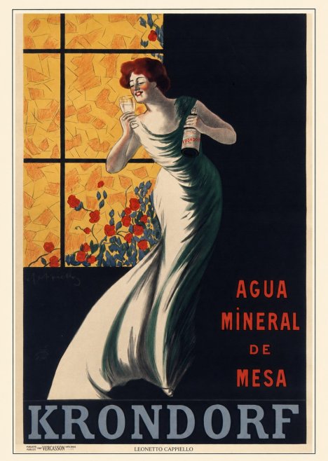 Leonetto Cappiello Agua Mineral De Mesa Krondorf No5 - Poszter