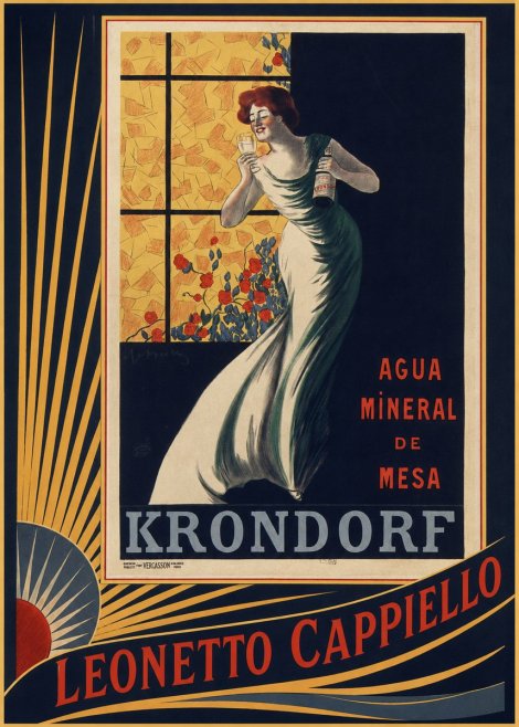 Leonetto Cappiello Agua Mineral De Mesa Krondorf No6 - Poszter