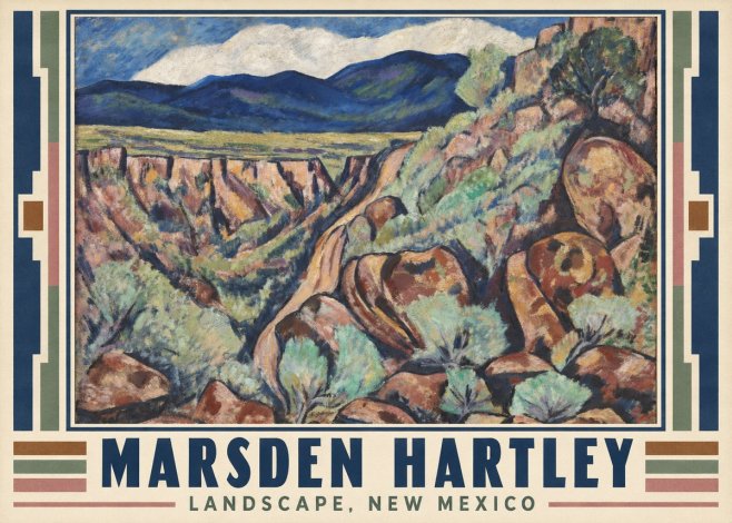Marsden Hartley Landscape, New Mexico No1 - Poszter