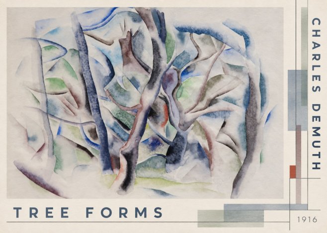Charles Demuth Tree Forms No4 - Poszter